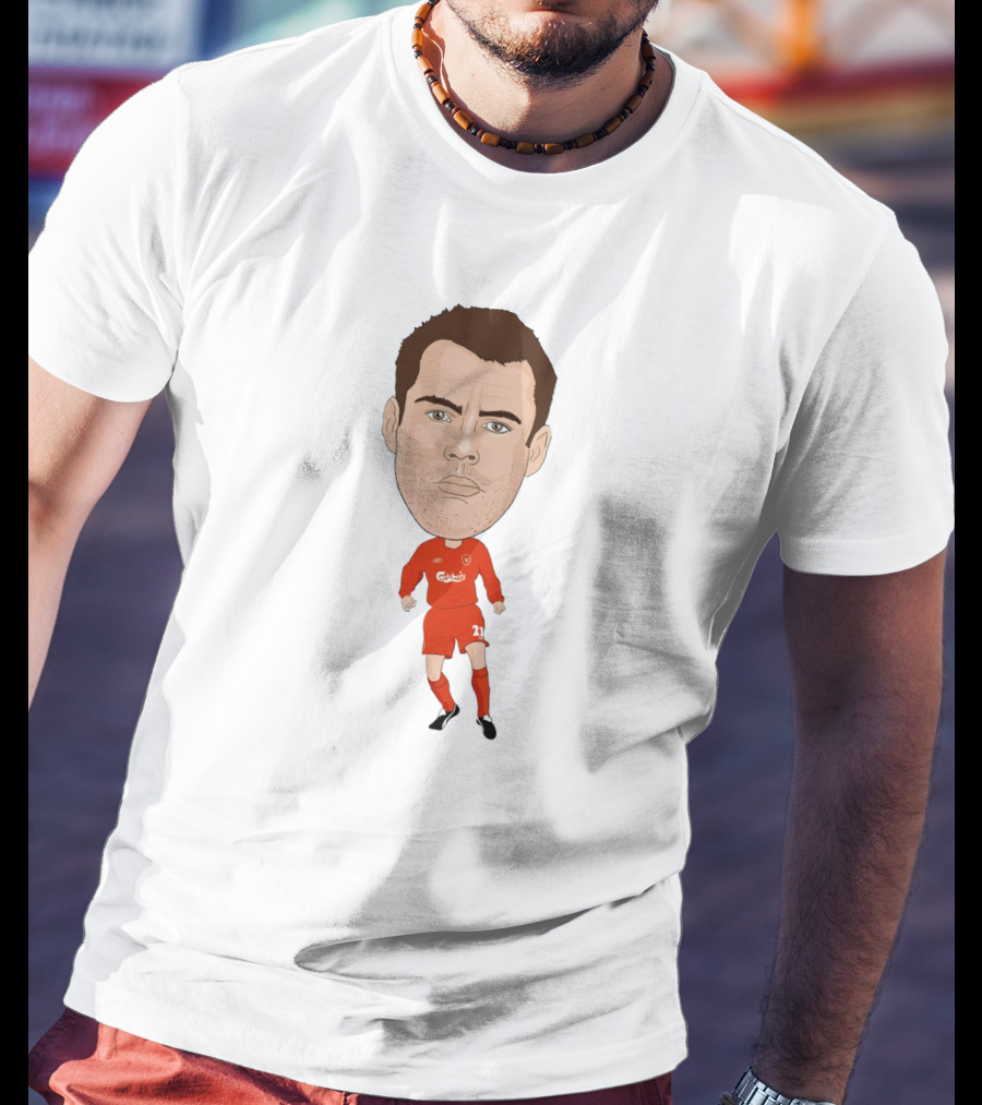 Jamie Carragher Liverpool Football Icon Caricature T-Shirt