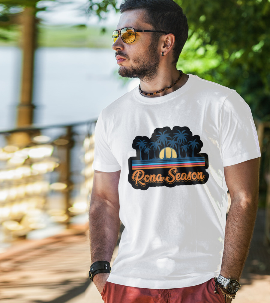 Rona Season Tropical Sunset Palm Trees T-Shirt