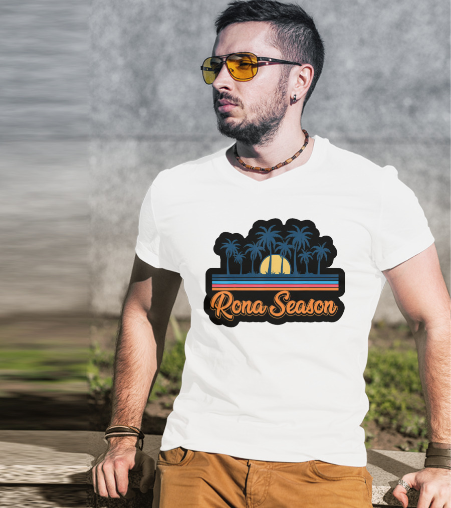 Rona Season Tropical Sunset Palm Trees T-Shirt