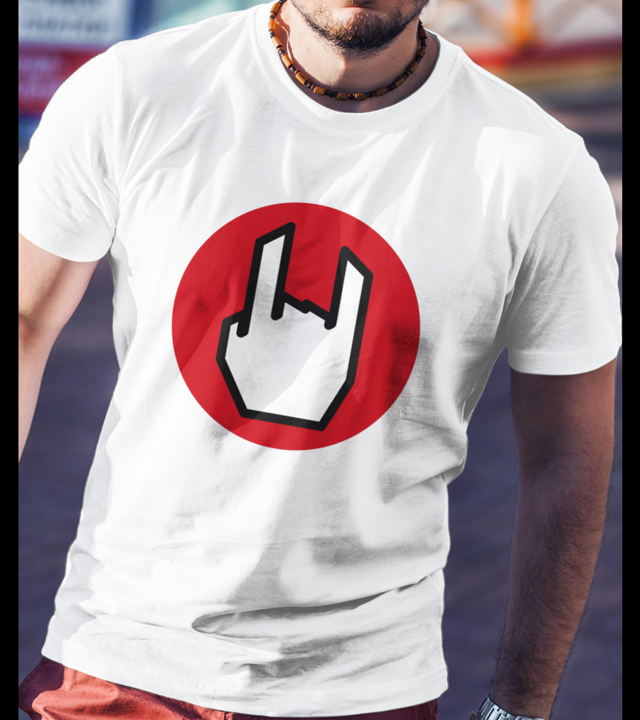 EMP Metal Hand Gesture Symbol T-Shirt