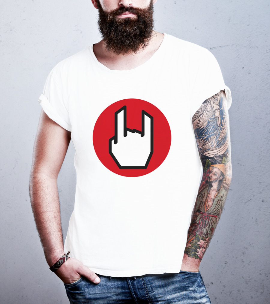 EMP Metal Hand Gesture Symbol T-Shirt