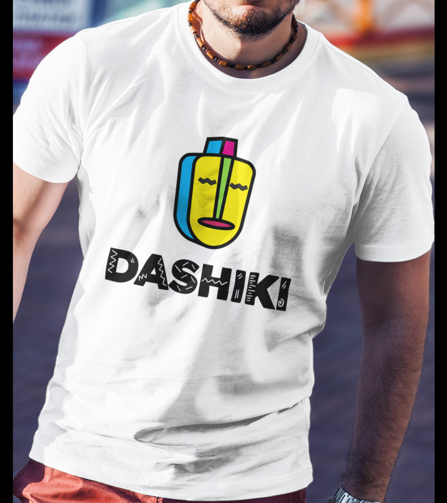 DASHIKI Colorful Geometric Mask T-Shirt