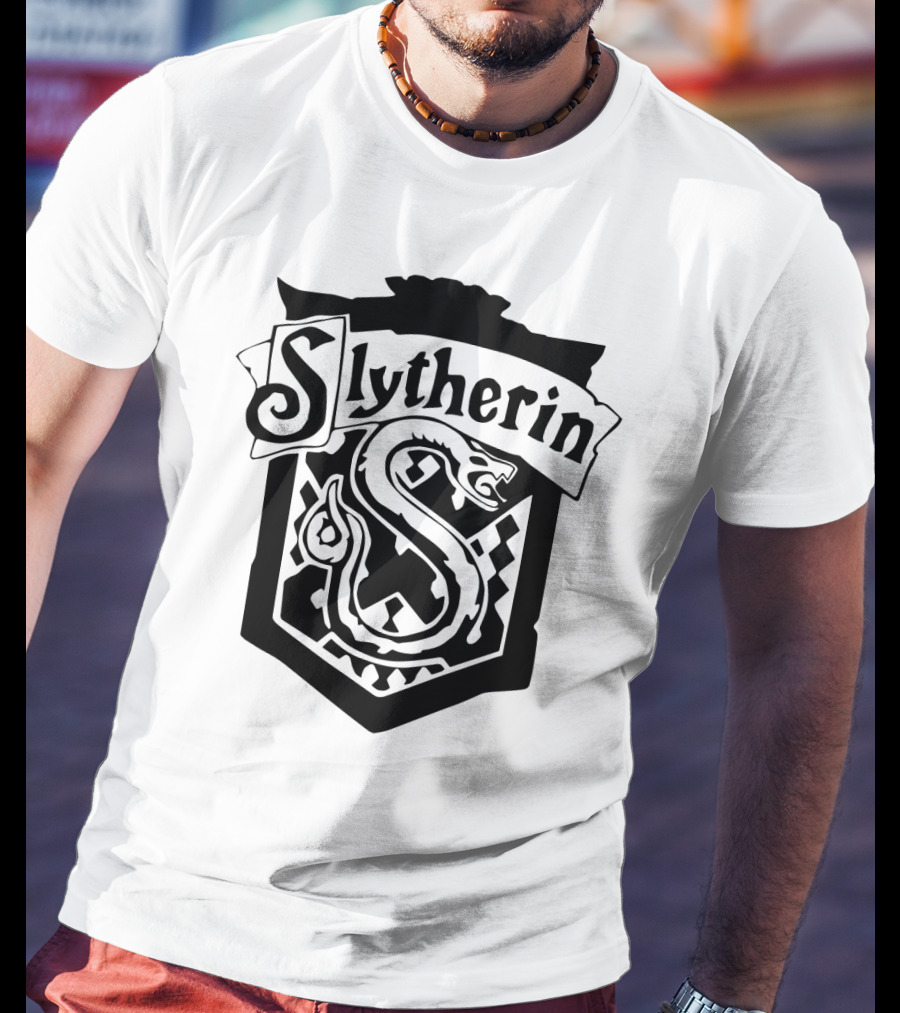 Slytherin House Crest Snake Emblem T-Shirt