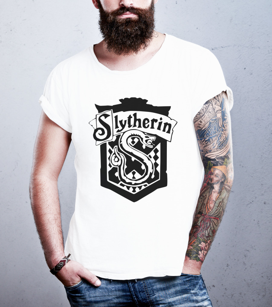 Slytherin House Crest Snake Emblem T-Shirt