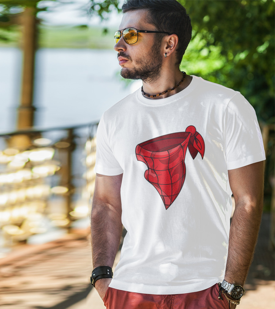 Bandana Paisley Red Scarf T-Shirt