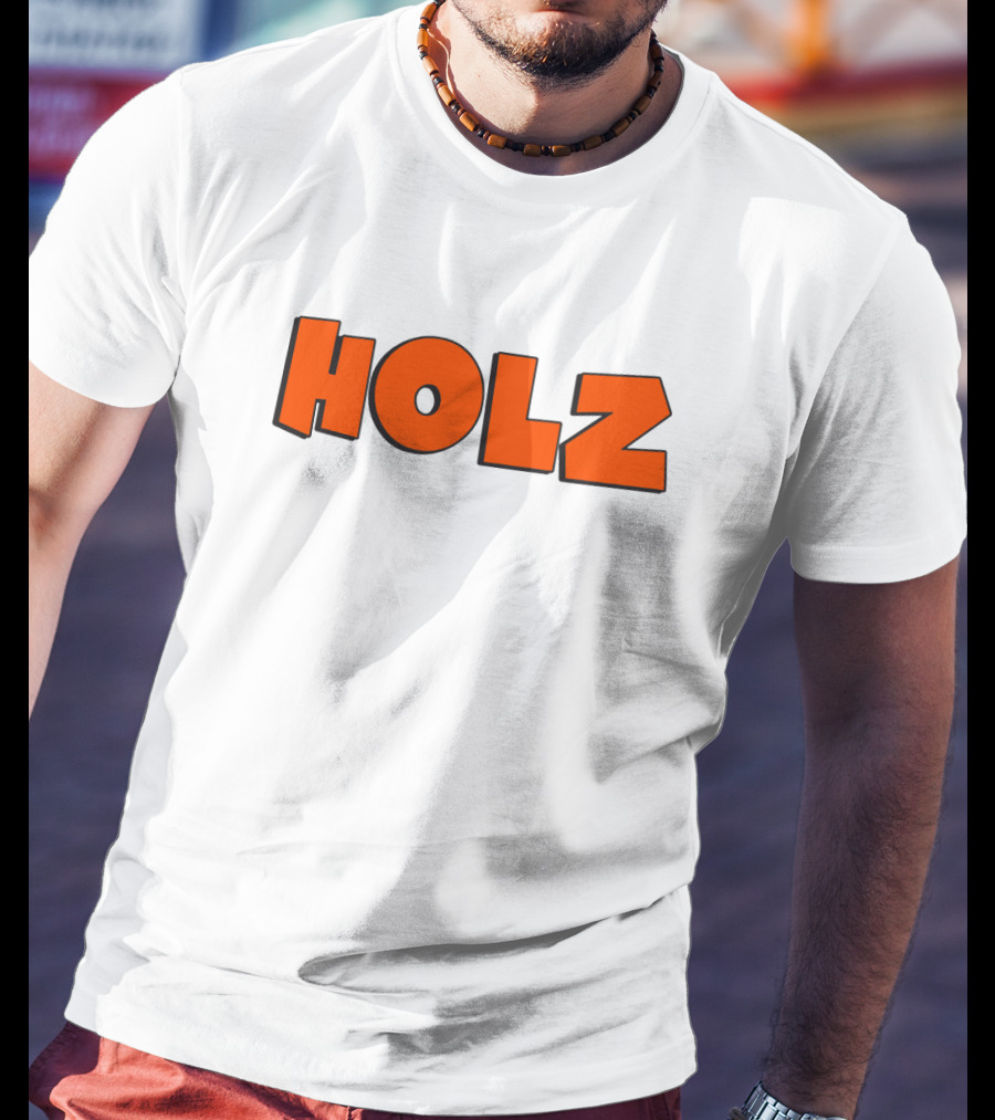 HOLZ Bold Orange Text T-Shirt