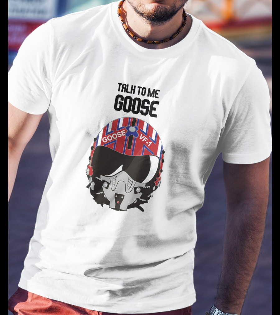 Talk To Me Goose Helmet VF-1 Navy Aviation T-Shirt
