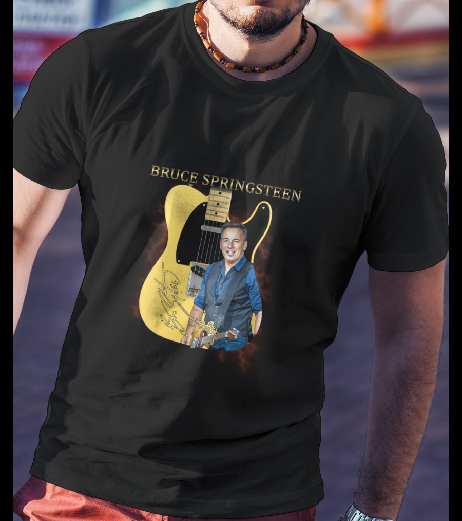 Bruce Springsteen Signature Guitar With Classic Telecaster T-Shirt