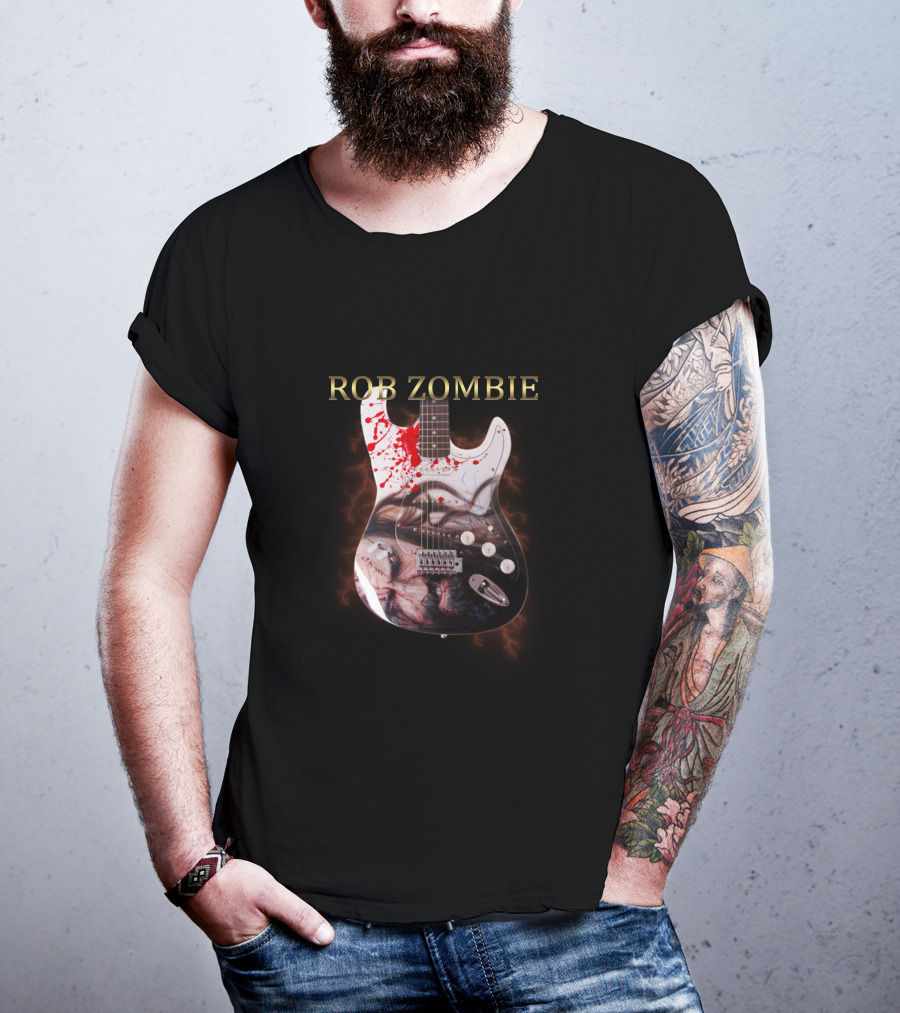 Rob Zombie Bloody Electric Guitar T-Shirt