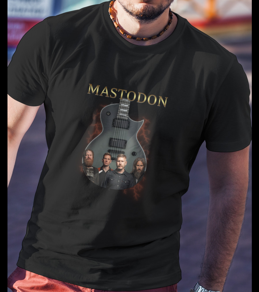 Mastodon Guitar Band Members Electric Lightning T-Shirt
