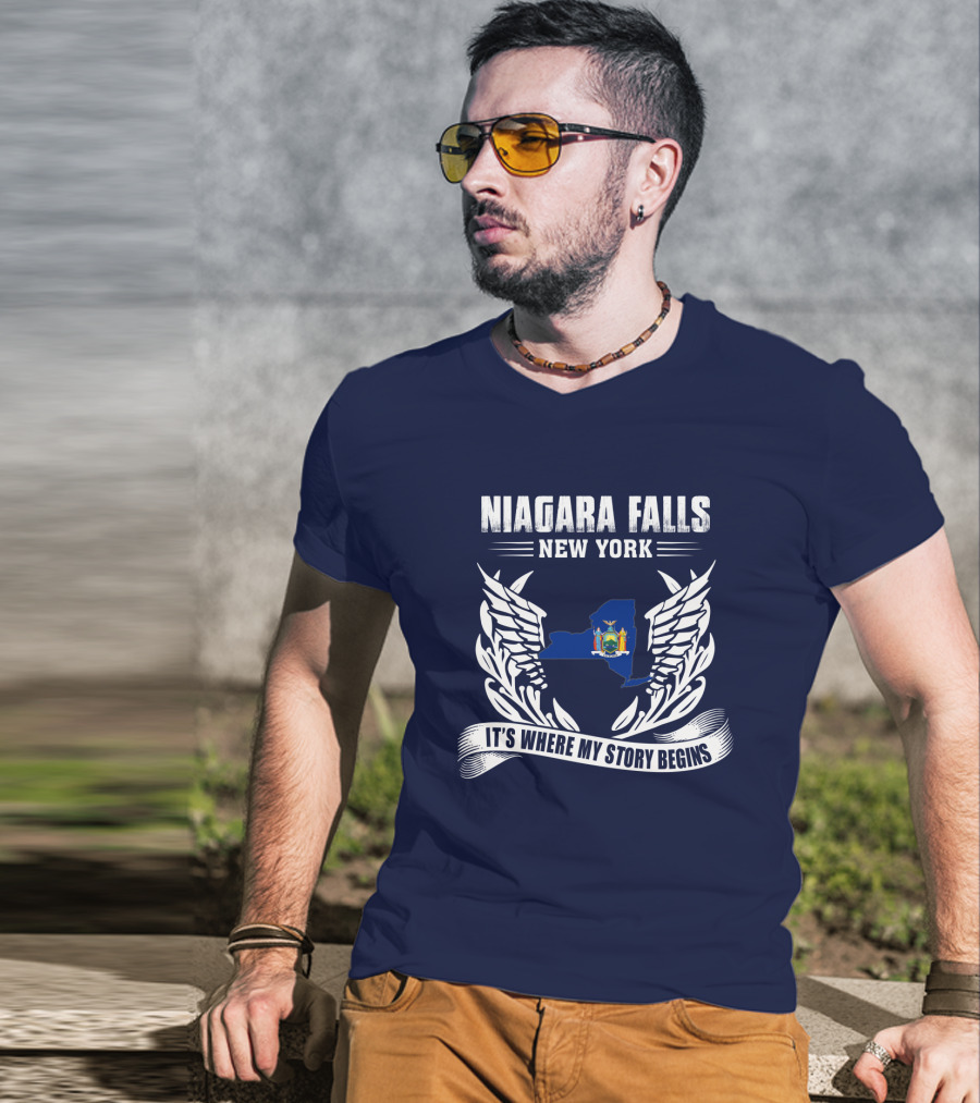 Niagara Falls New York It's Where My Story Begins T-Shirt