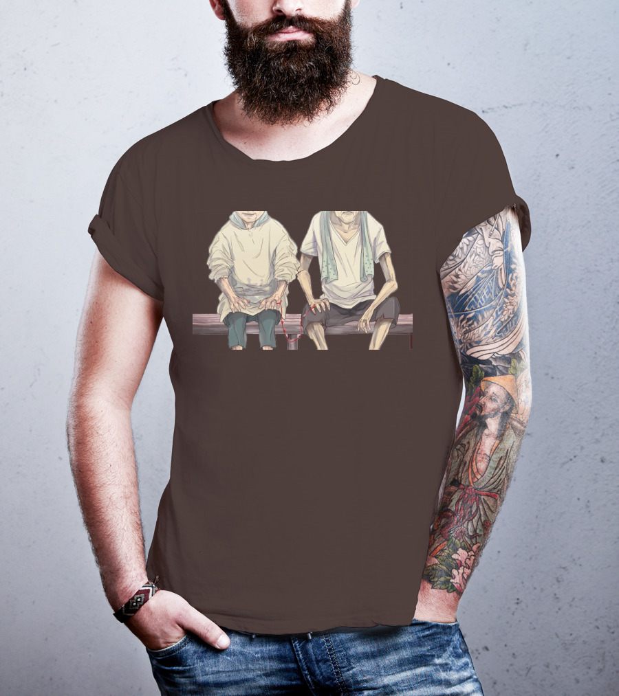 Grow Old With You Elderly Couple Sitting Together T-Shirt