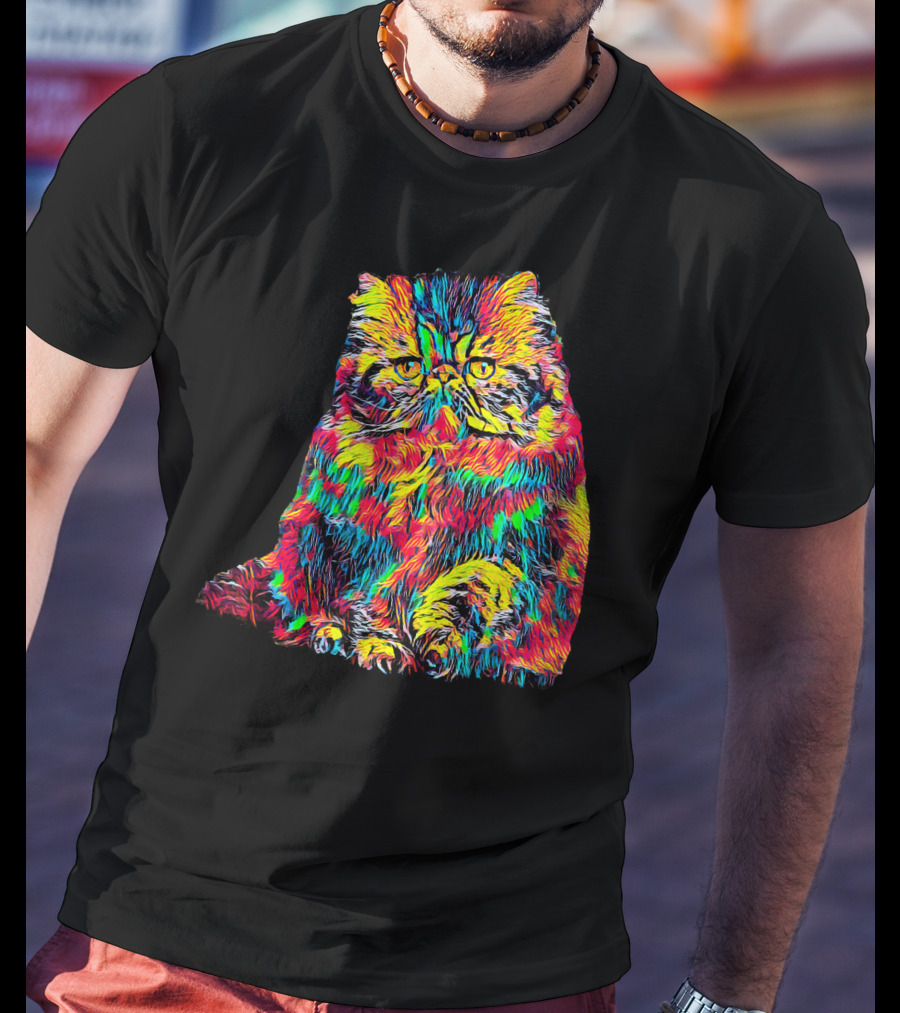 Testing Colorful Cat T-Shirt
