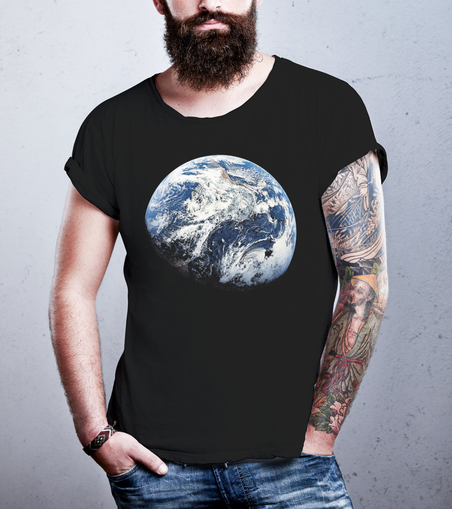 Planet Earth View From Apollo 8 Space Mission T-Shirt