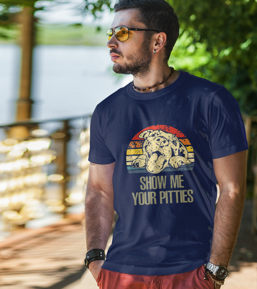 SHOW ME YOUR PITTIES Retro T-Shirt