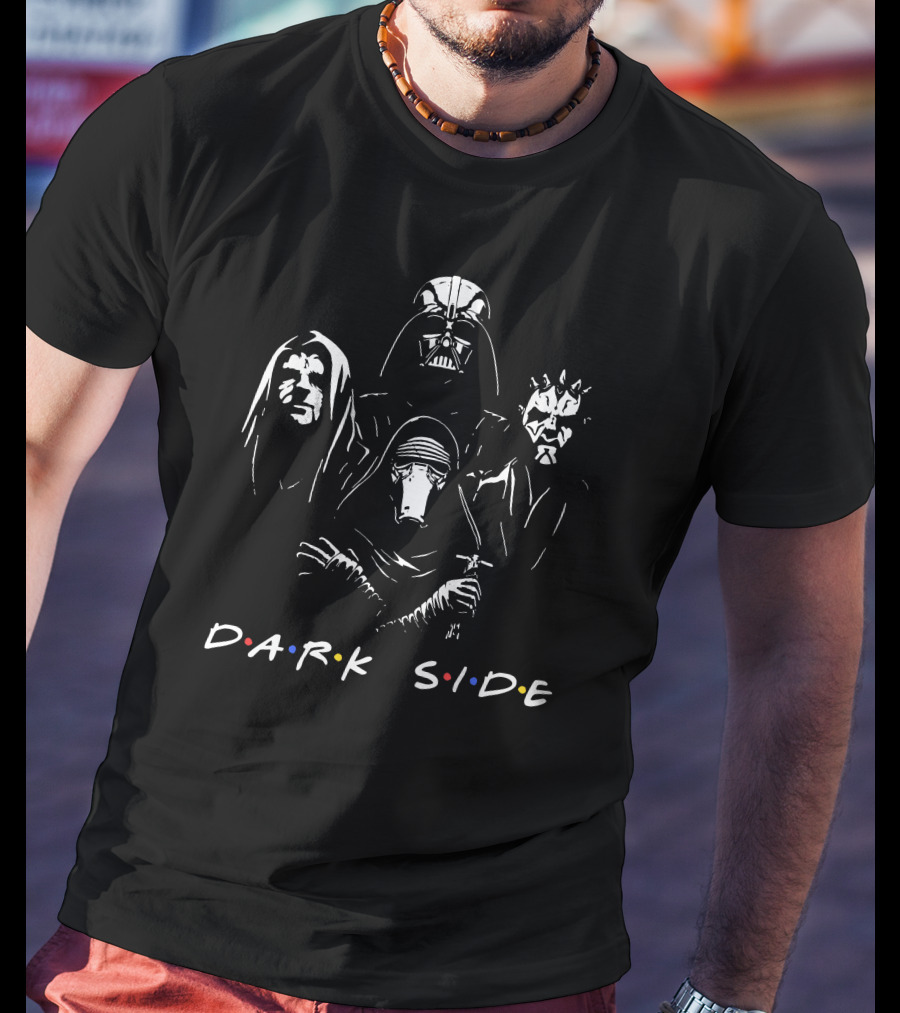 Dark Side Star Wars Friends Iconic Character Mashup T-Shirt