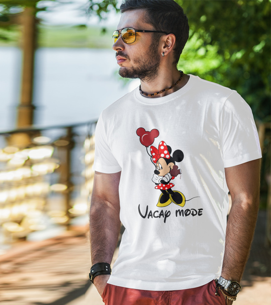 Disney Minnie Mouse Vacay Mode Balloon And Ice Cream T-Shirt
