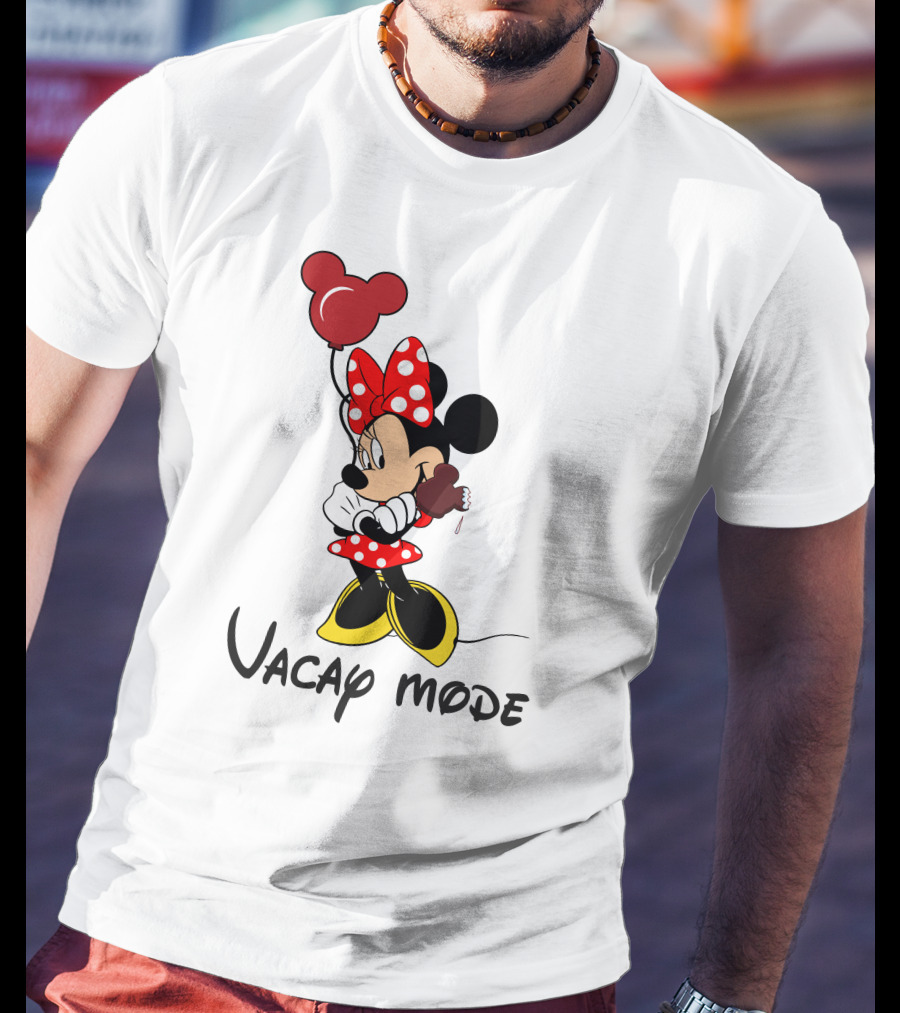 Disney Minnie Mouse Vacay Mode Balloon And Ice Cream T-Shirt