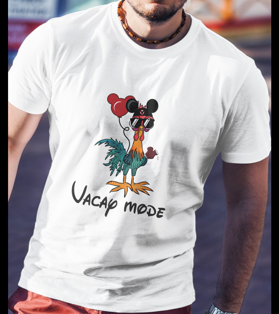 Heihei Chicken Vacay Mode Balloon Mouse Ears Sunglasses T-Shirt