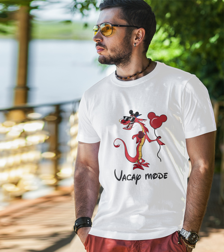 Mushu Vacay Mode Disney Mickey Balloon T-Shirt