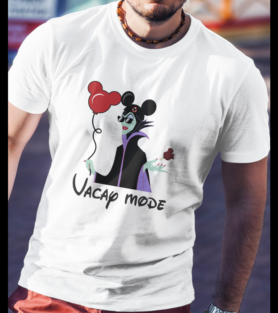 Maleficent Vacay Mode Disney Ears Balloon Chocolate Treat T-Shirt