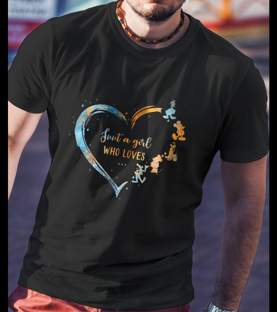 Just A Girl Who Loves Mouse Heart T-Shirt