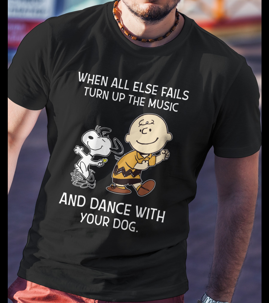 Dance With Your Dog Peanuts Charlie Brown Snoopy T-Shirt