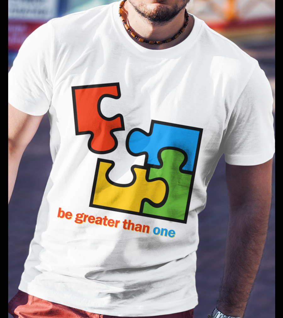 Office 2000 Be Greater Than One Puzzle Pieces T-Shirt