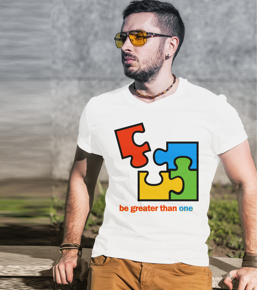 Office 2000 Be Greater Than One Puzzle Pieces T-Shirt
