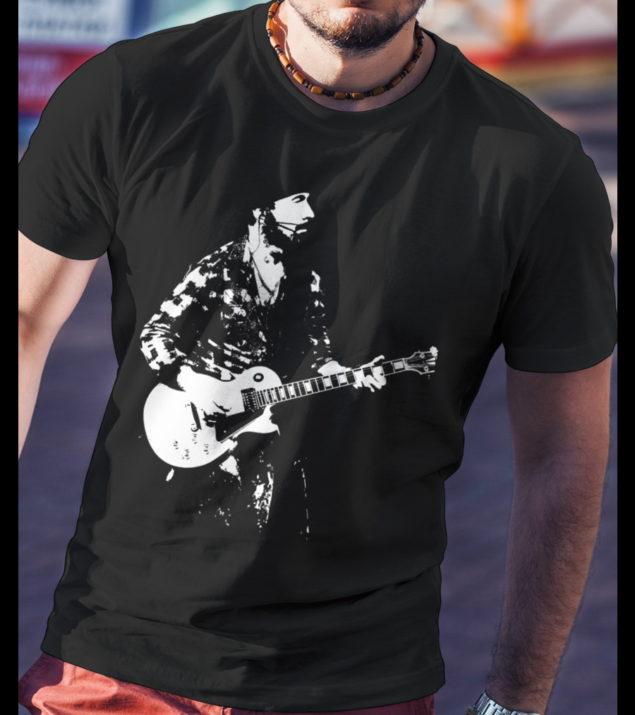 Mens Guitar Player Iconic Style Les Paul T-Shirt