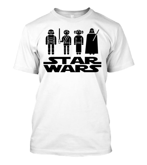 Star Wars Characters Icons Tatertots And Jello T-Shirt