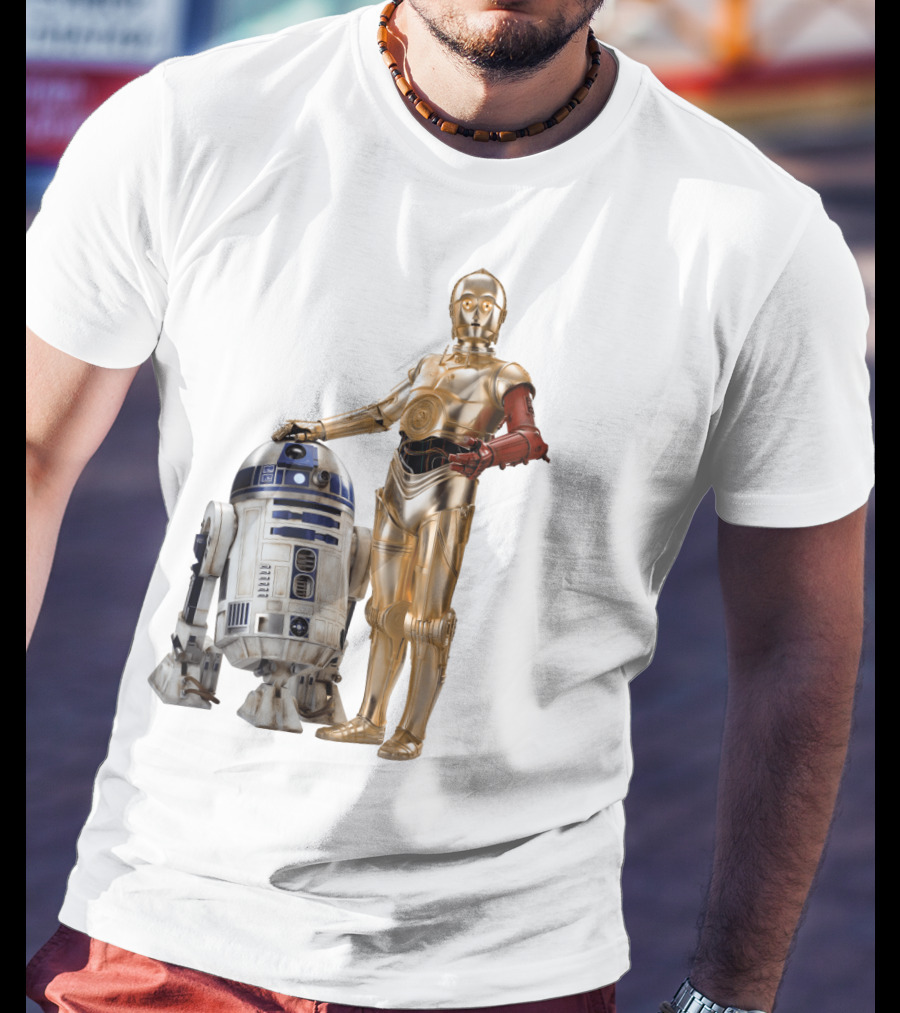 Star Wars R2-D2 C-3PO Transparent T-Shirt