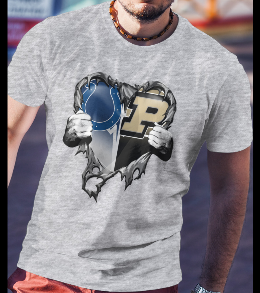Colts Purdue Heart Revealed T-Shirt