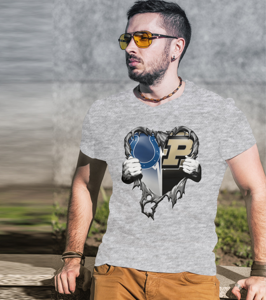 Colts Purdue Heart Revealed T-Shirt