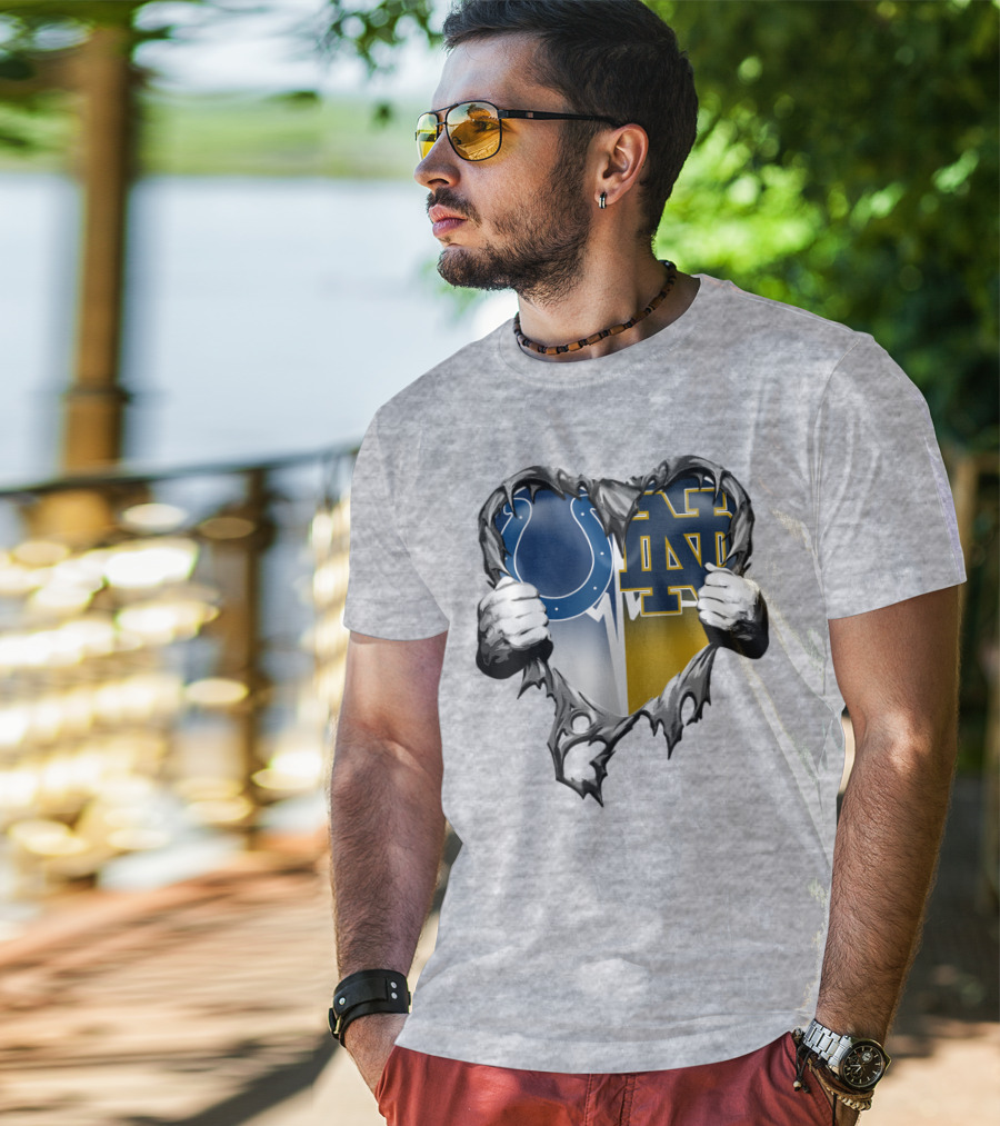 Colts Notre Dame Heart T-Shirt