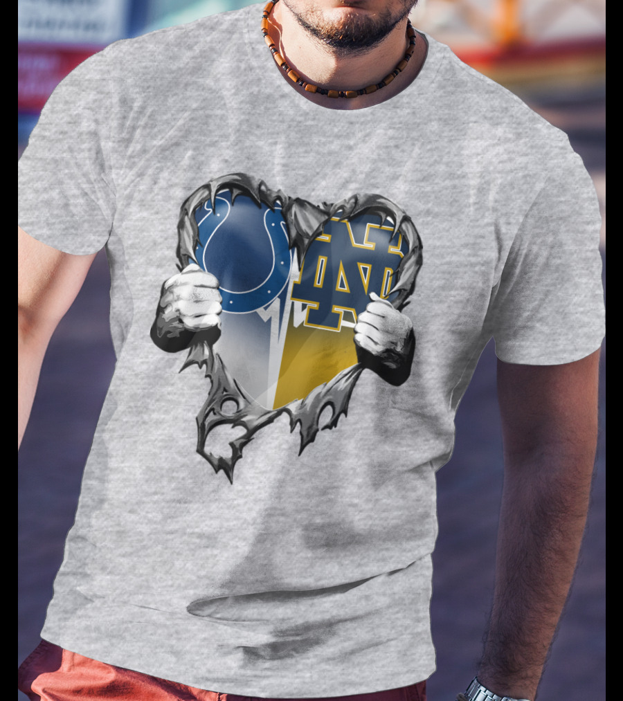 Colts Notre Dame Heart T-Shirt