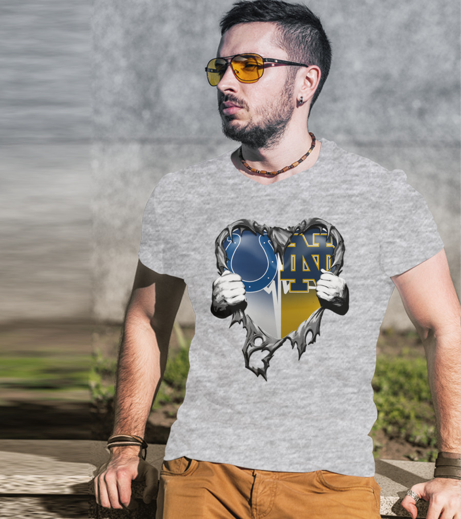 Colts Notre Dame Heart T-Shirt