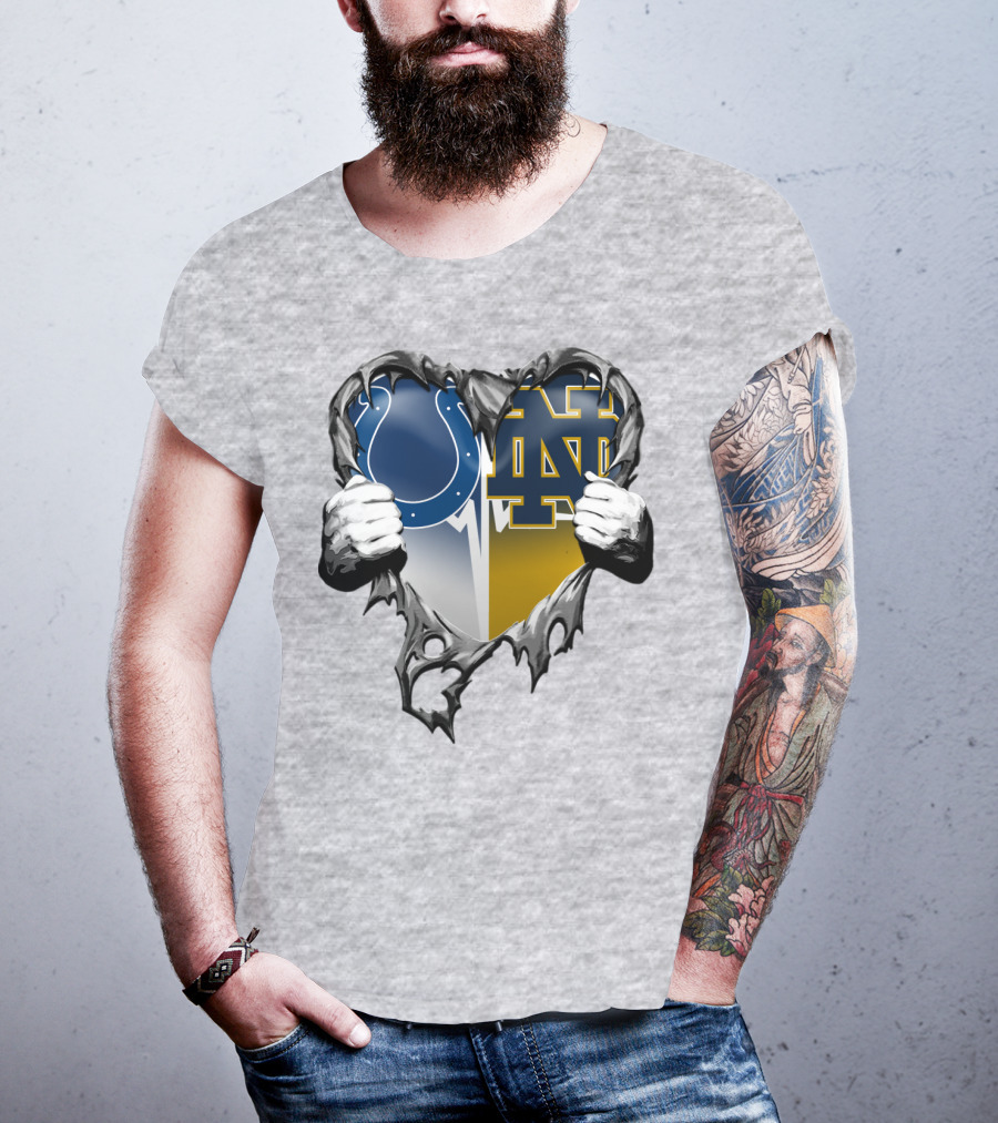 Colts Notre Dame Heart T-Shirt