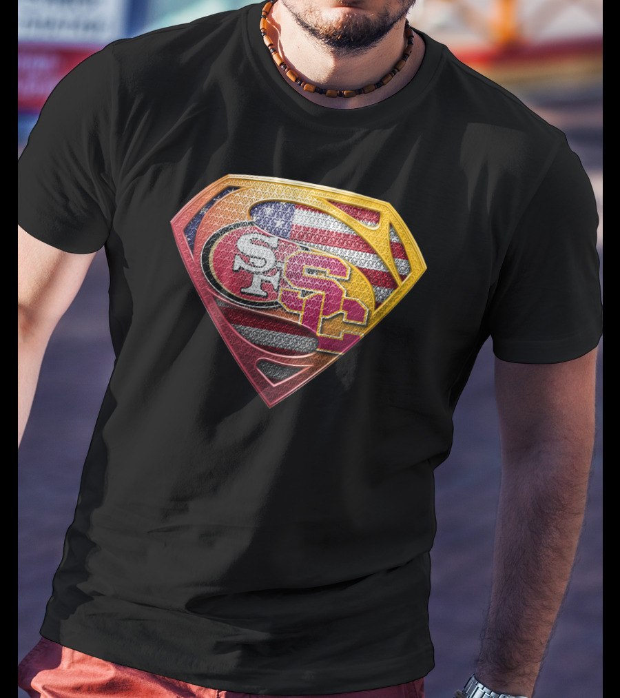 Sf Usc Super Shield United States Flag T-Shirt