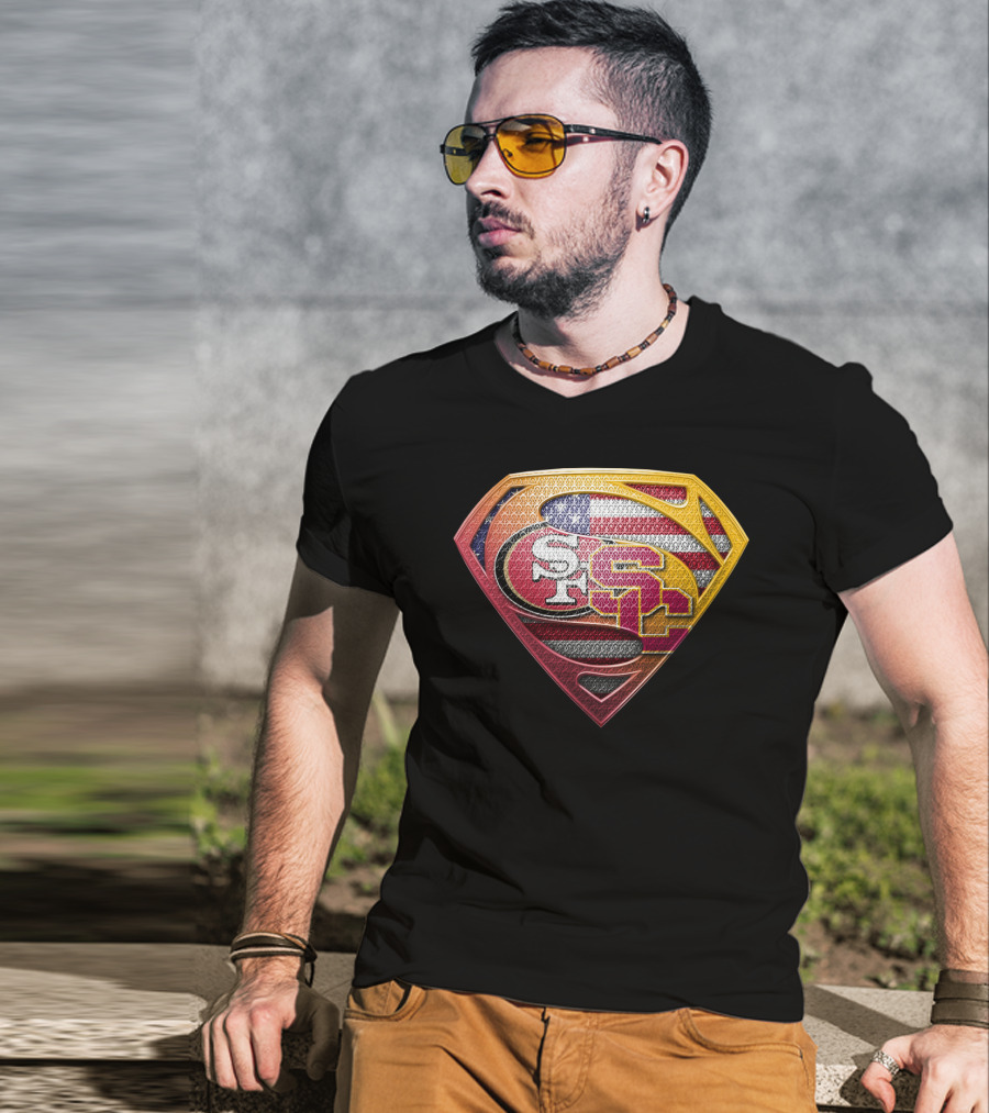 Sf Usc Super Shield United States Flag T-Shirt