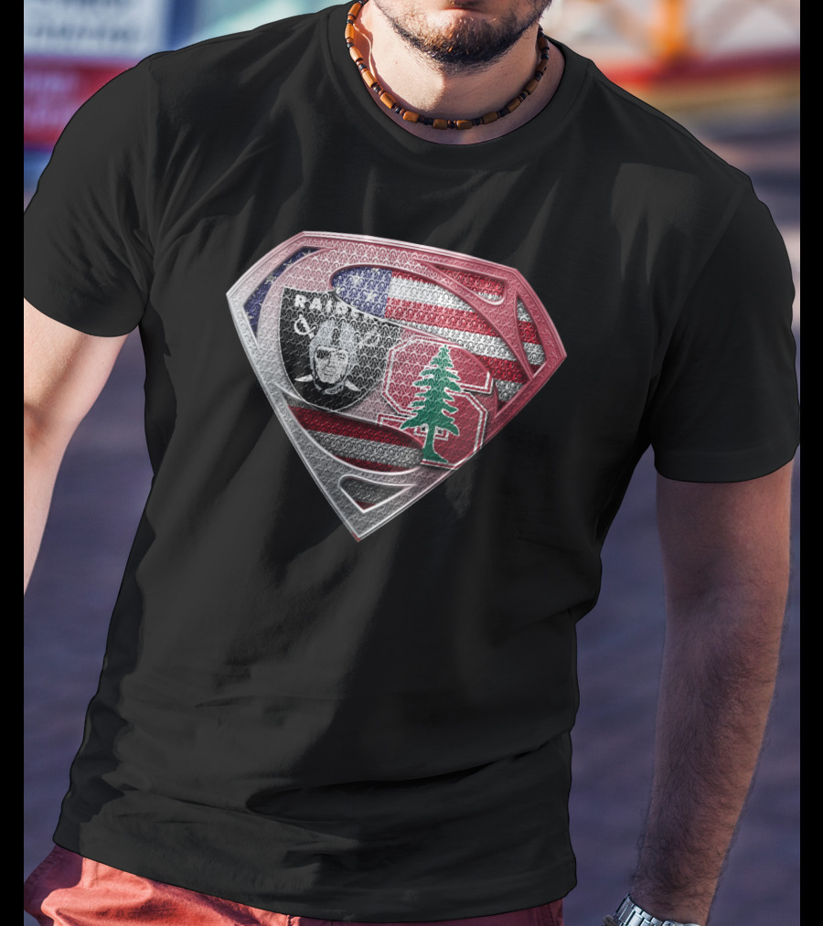 Raiders Stanford Lebanon Usa Superman T-Shirt