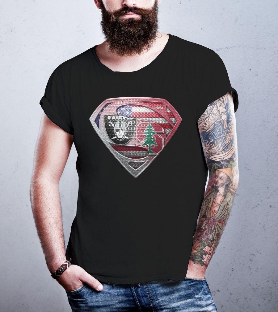 Raiders Stanford Lebanon Usa Superman T-Shirt