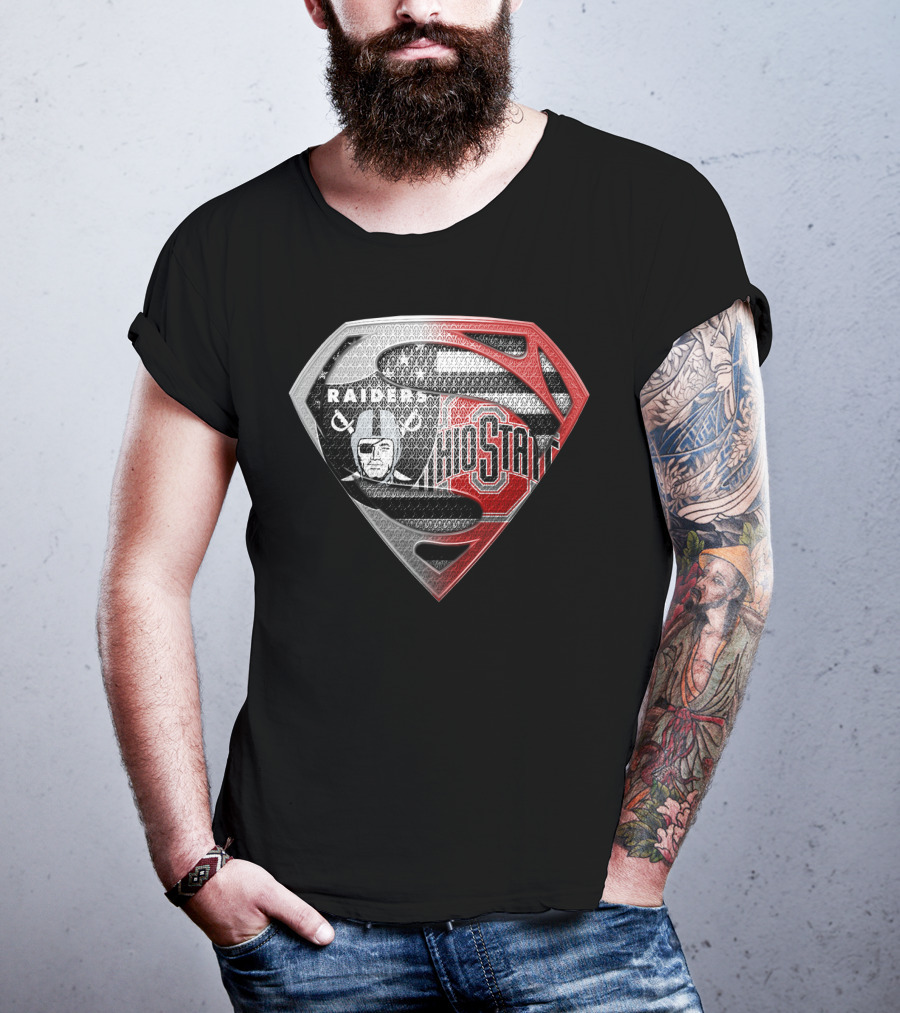 Ohio State Raiders Superman Logo Fusion T-Shirt