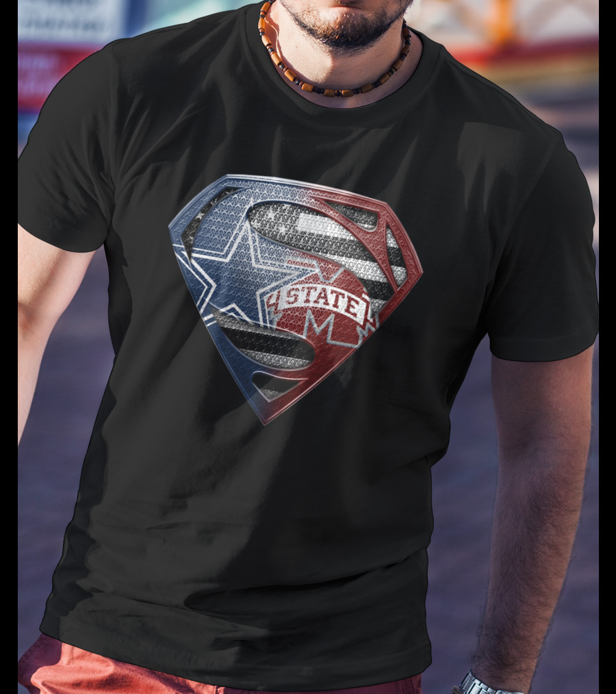 Superman Texas State Flag S Shield T-Shirt