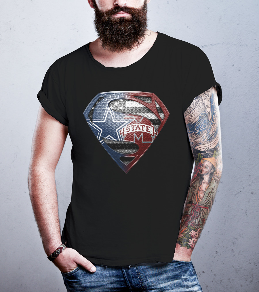 Superman Texas State Flag S Shield T-Shirt