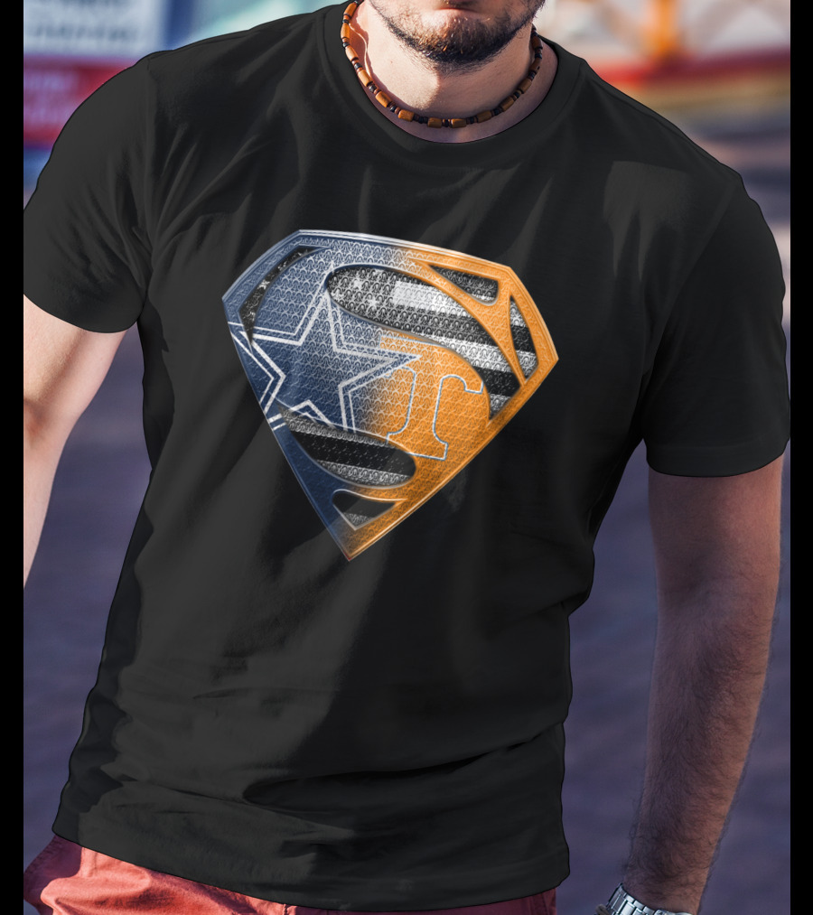 Dallas Cowboys Superman Tennessee Vols T-Shirt