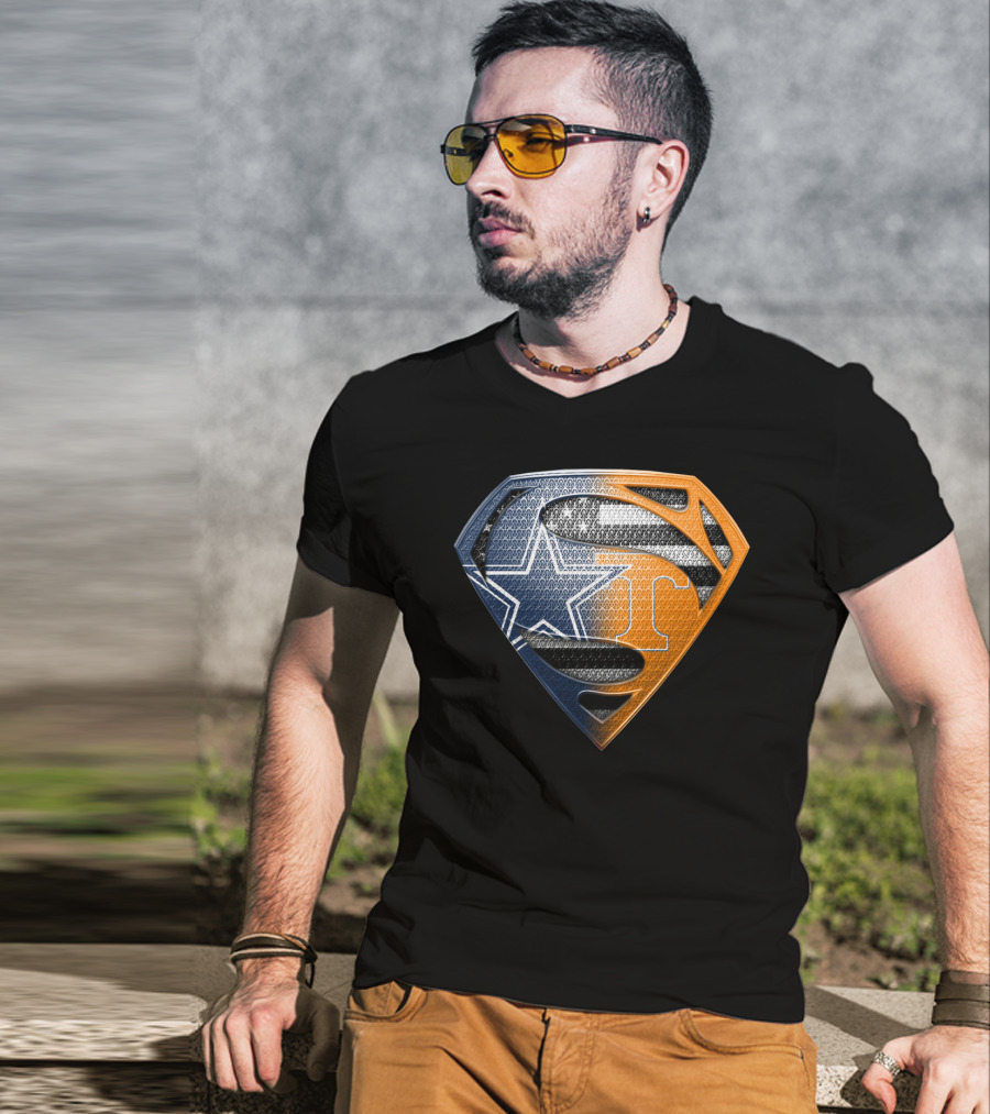 Dallas Cowboys Superman Tennessee Vols T-Shirt