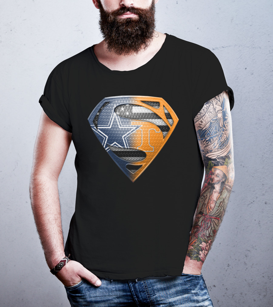 Dallas Cowboys Superman Tennessee Vols T-Shirt