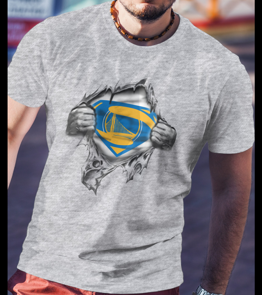 Golden State Warriors Superman Logo Mashup T-Shirt