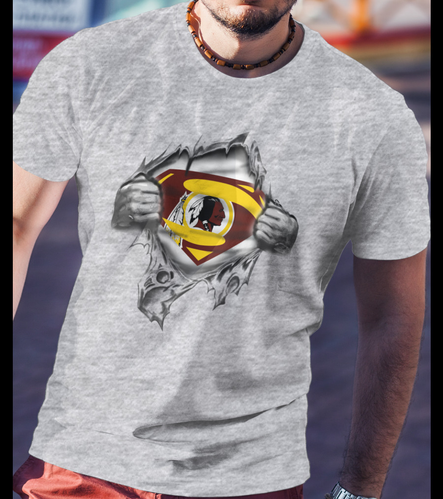 Superman Washington Redskins Logo Fusion Spmxa111 T-Shirt